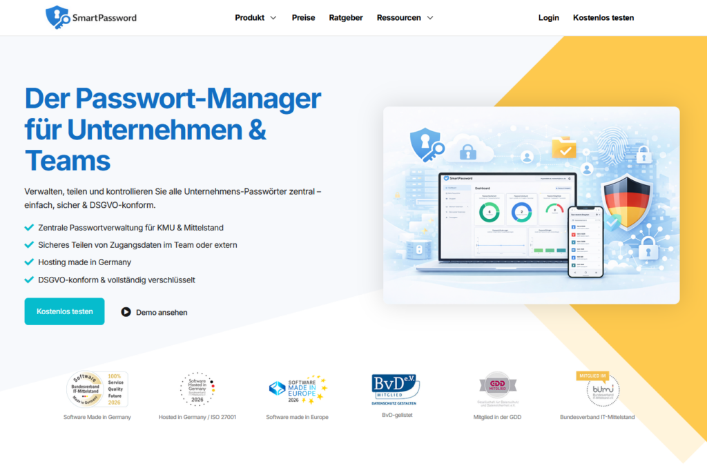 SmartPassword_Startseite